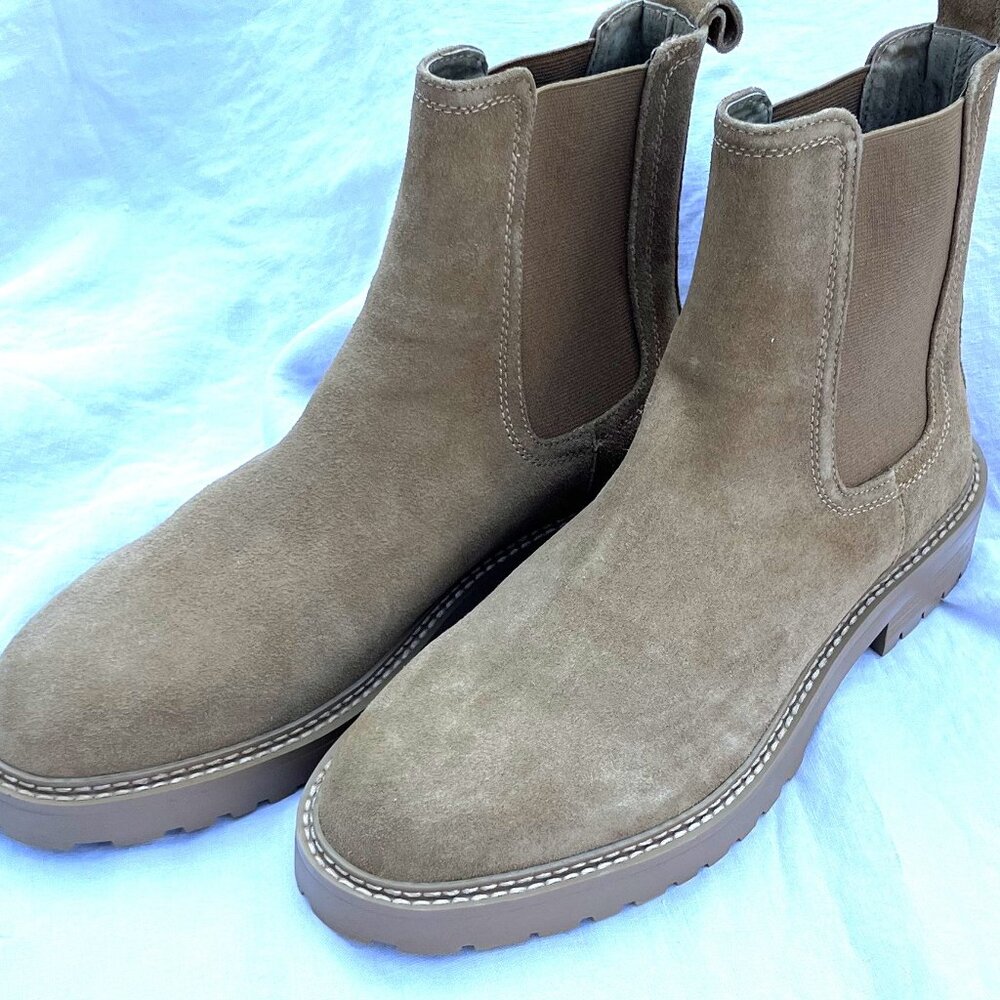 Saint Morta Chunky Chelsea Boot Camel NIB Size 8